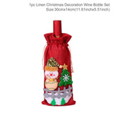Santa Claus Wine Bottle Cover