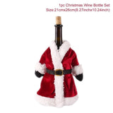 Santa Claus Wine Bottle Cover