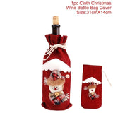 Linen Christmas Snowman Table Runner