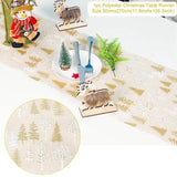 Linen Christmas Snowman Table Runner