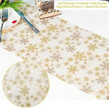 Linen Christmas Snowman Table Runner