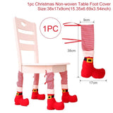 Linen Christmas Snowman Table Runner