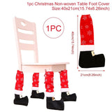 Linen Christmas Snowman Table Runner