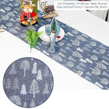 Linen Christmas Snowman Table Runner
