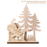 Merry Christmas Wooden Santa Claus