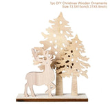 Merry Christmas Wooden Santa Claus