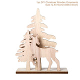 Merry Christmas Wooden Santa Claus