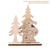 Merry Christmas Wooden Santa Claus