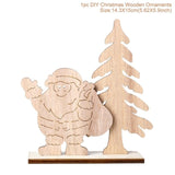 Merry Christmas Wooden Santa Claus