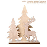 Merry Christmas Wooden Santa Claus