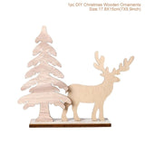 Merry Christmas Wooden Santa Claus