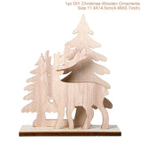 Merry Christmas Wooden Santa Claus