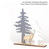 Merry Christmas Wooden Santa Claus