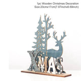 Merry Christmas Wooden Santa Claus