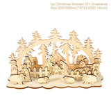 Merry Christmas Wooden Santa Claus