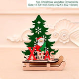 Merry Christmas Wooden Santa Claus