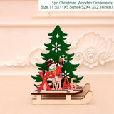 Merry Christmas Wooden Santa Claus
