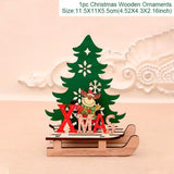 Merry Christmas Wooden Santa Claus