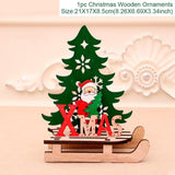 Merry Christmas Wooden Santa Claus