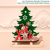 Merry Christmas Wooden Santa Claus