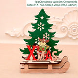 Merry Christmas Wooden Santa Claus