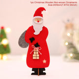 Merry Christmas Wooden Santa Claus