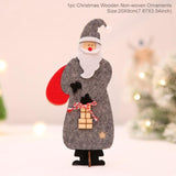 Merry Christmas Wooden Santa Claus