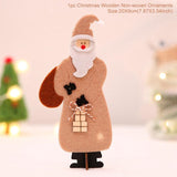 Merry Christmas Wooden Santa Claus