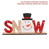 Merry Christmas Wooden Santa Claus