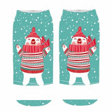 Winter Cotton Straight Christmas Sock Men Women
