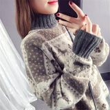 Christmas Deer Loose Sweater Female
