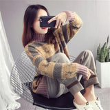 Christmas Deer Loose Sweater Female