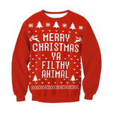 Unisex Men Women Large Size Christmas Sweater