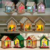 Merry Christmas LED Light Wooden House