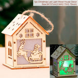 Merry Christmas LED Light Wooden House