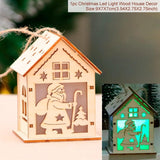 Merry Christmas LED Light Wooden House