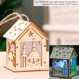 Merry Christmas LED Light Wooden House
