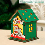 Merry Christmas LED Light Wooden House