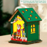Merry Christmas LED Light Wooden House