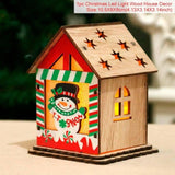 Merry Christmas LED Light Wooden House