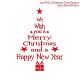 Christmas Decorations Window Sticker