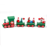 Merry Christmas Wooden Train Ornaments