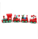 Merry Christmas Wooden Train Ornaments