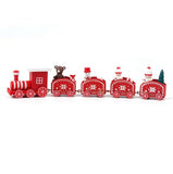 Merry Christmas Wooden Train Ornaments