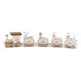 Merry Christmas Wooden Train Ornaments