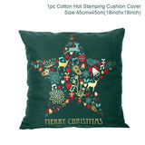 Huiran Christmas Cushion Cover Merry Christmas Decorations For Home Sofa Xmas Ornaments Gift Kids Happy New Year 2020 Navidad