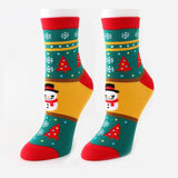 Christmas Style Cotton Short Socks for Women