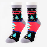 Christmas Style Cotton Short Socks for Women
