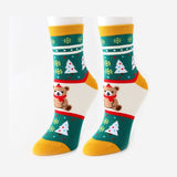 Christmas Style Cotton Short Socks for Women