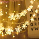 LED Snowflake Fairy String Lights